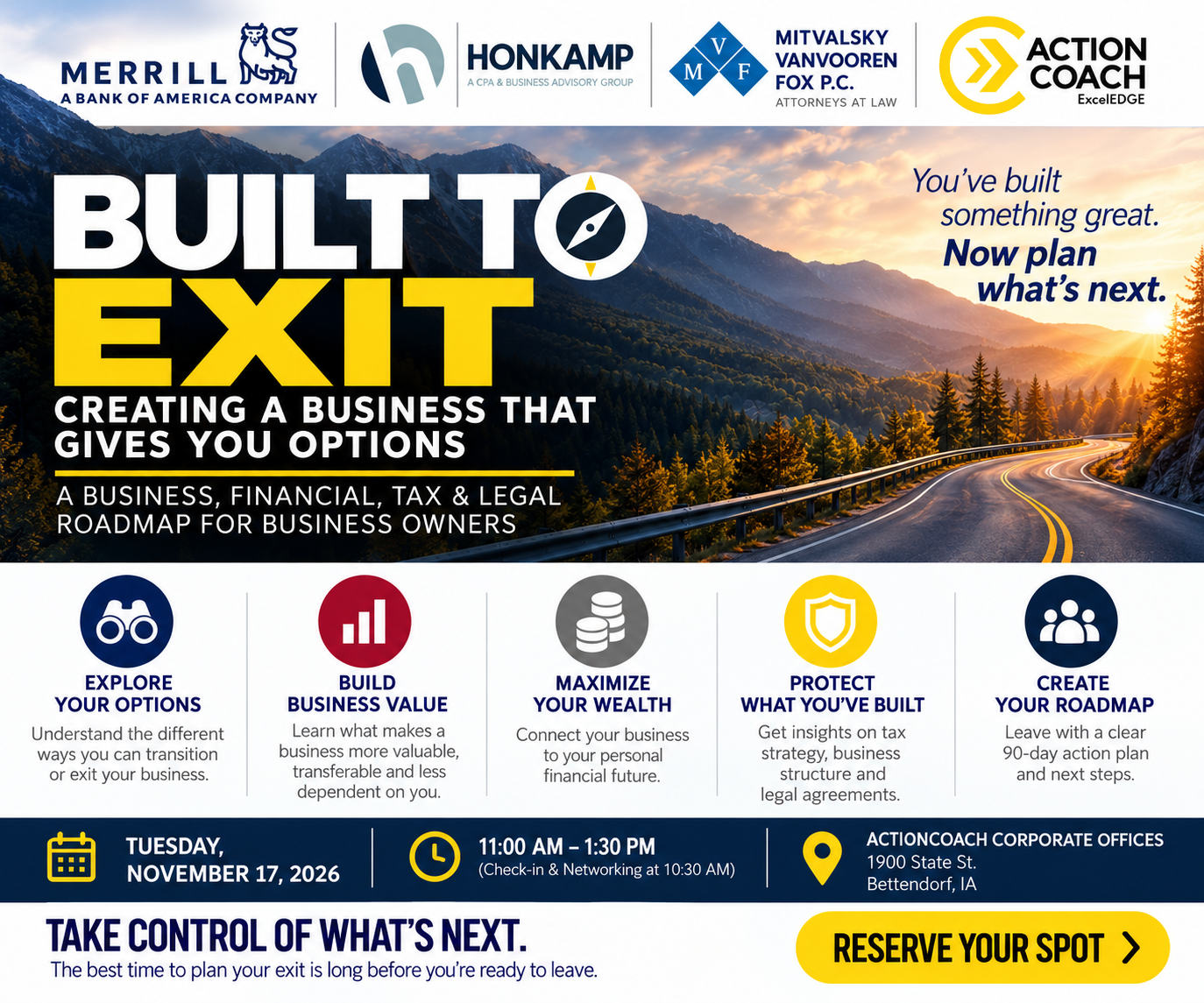 Built to Exit Business Workshop